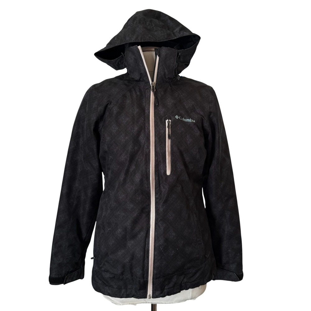 Columbia Interchange Whirlibird Omni Heat Shell Jacket Womens Small Black Coat